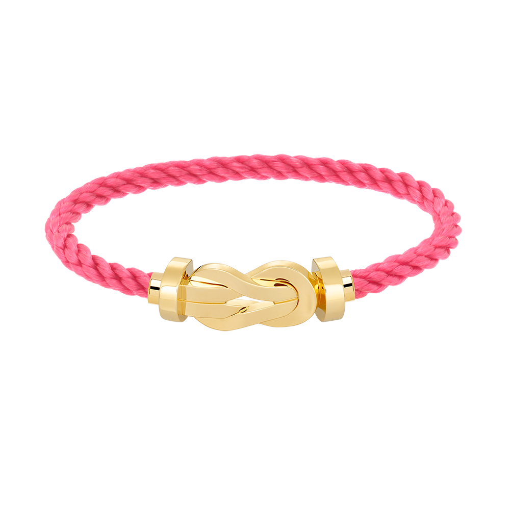 FRED CHANCE LARGE 8 FIGURE BUCKLE NO DIAMOND BRACELET GOLD