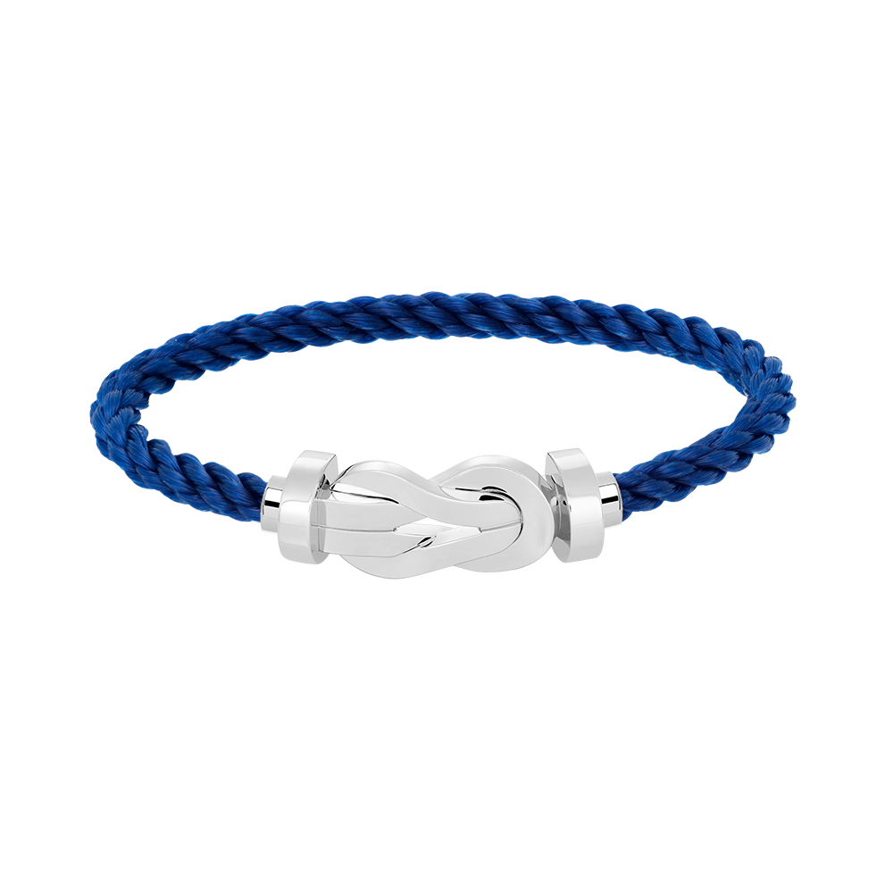 FRED CHANCE LARGE 8 FIGURE BUCKLE NO DIAMOND BRACELET SILVER