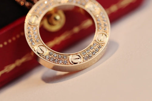 CARTIER LOVE NECKLACE ADJUSTABLE ROSE GOLD