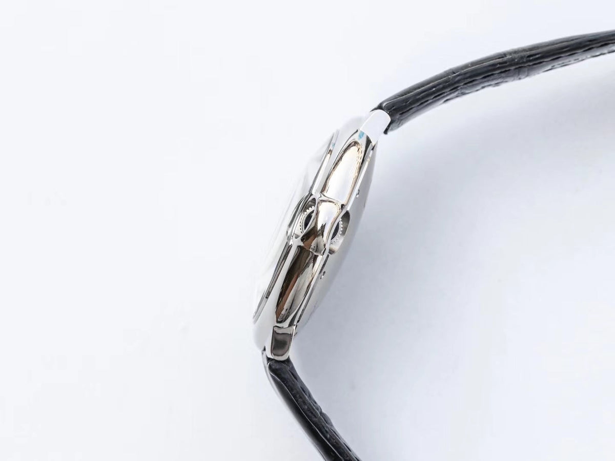 CARTIER BALLON BLEU 42MM BLACK LEATHER