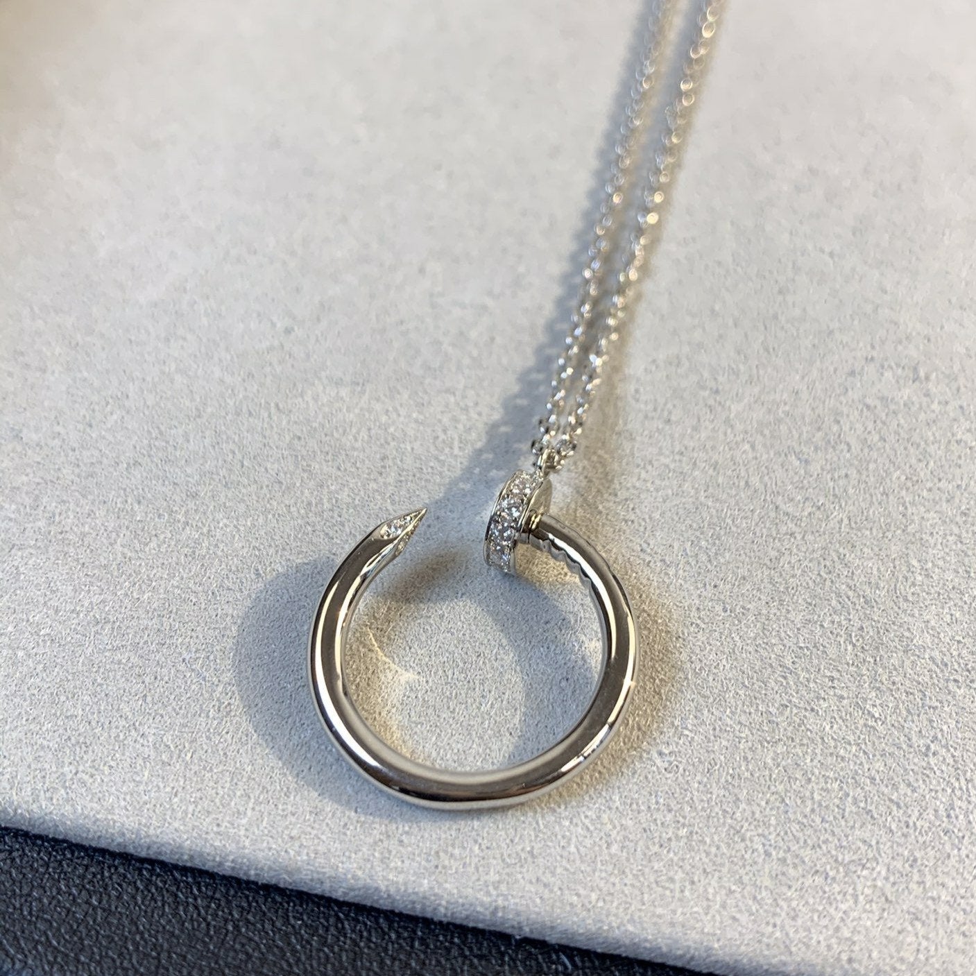 CARTIER JUSTE NECKLACE SILVER
