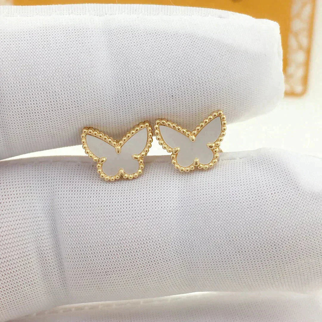 VCA SWEET BUTTERFLY MOP EARSTUDS