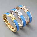 HERMES H BRACELET TURQUOISE 12MM