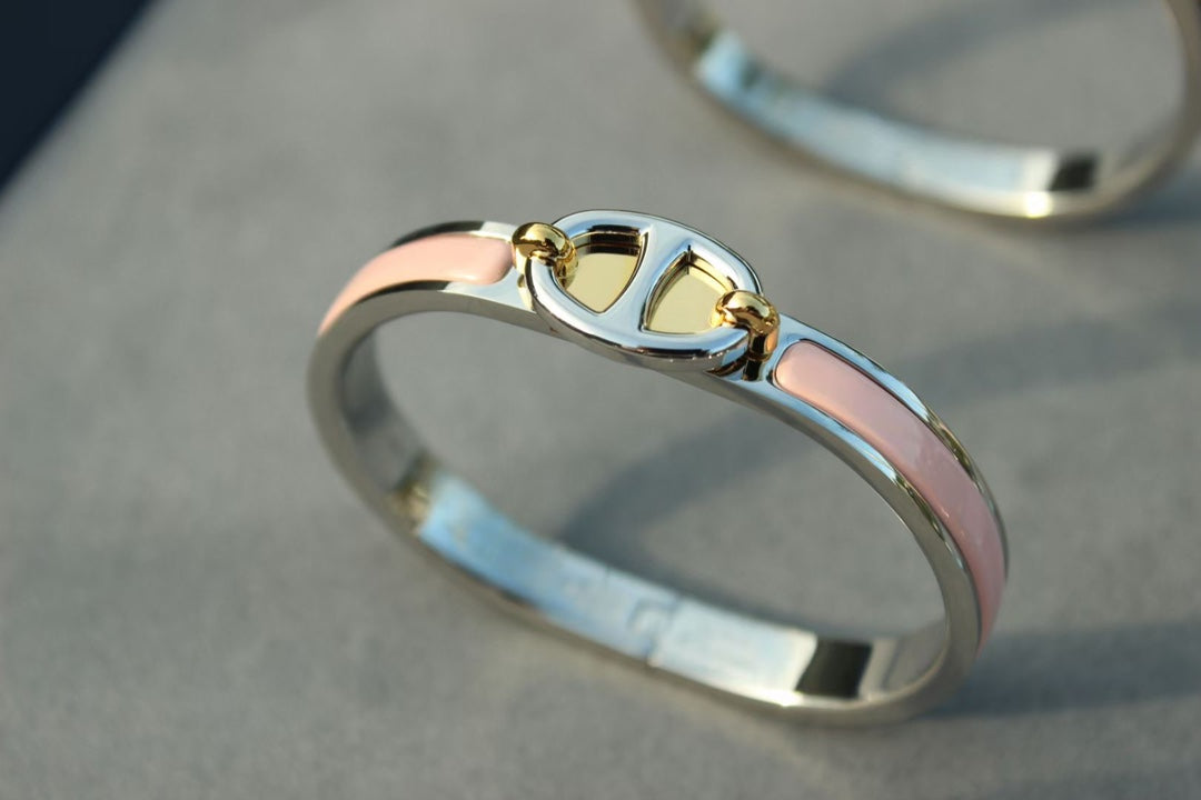 HERMES CLIC CHAINE SILVER BRACELET