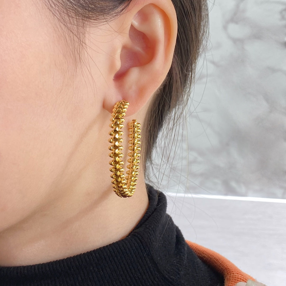 CARTIER CLASH LARGE HOOP EARRINGS