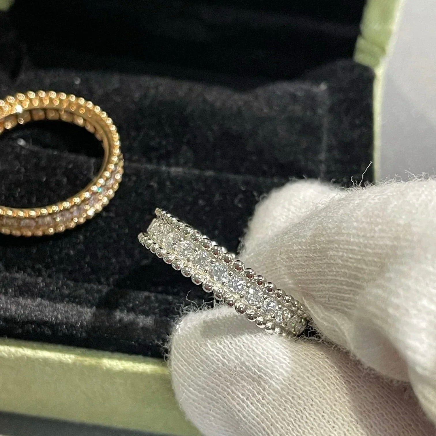 VCA PERLEE DIAMOND SILVER RING