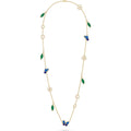 VCA LUCKY SPRING BUTTERFLY 15 FLOWER NECKLACE