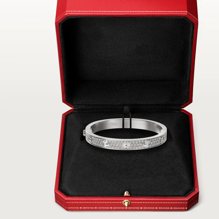 CARTIER LOVE BRACELET 6.1MM DIAMOND-PAVED