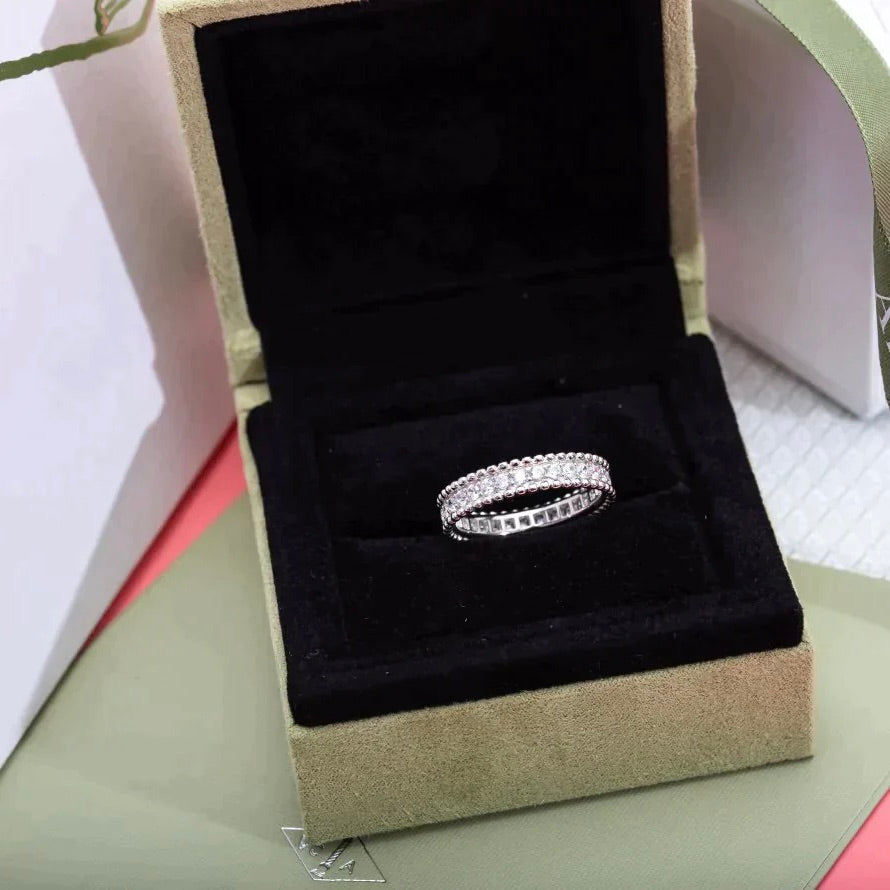 VCA PERLEE DIAMOND SILVER RING