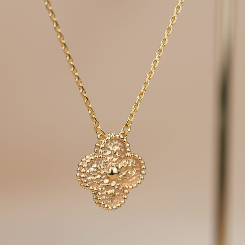VCA CLOVER 15MM BRONZING NECKLACE