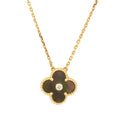 VCA CLOVER 15MM DIAMOND AND MOTHER-OF-GREY NECKLACE