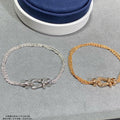 FRED FORCE SMALL HORSESHOE DIAMOND CHAIN ROPE BRACELET