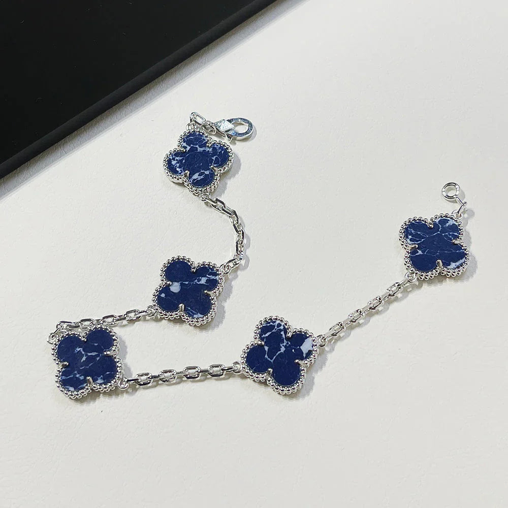 VCA CLOVER 5 MOTIF PIETERSITE BRACELET COLLECTION