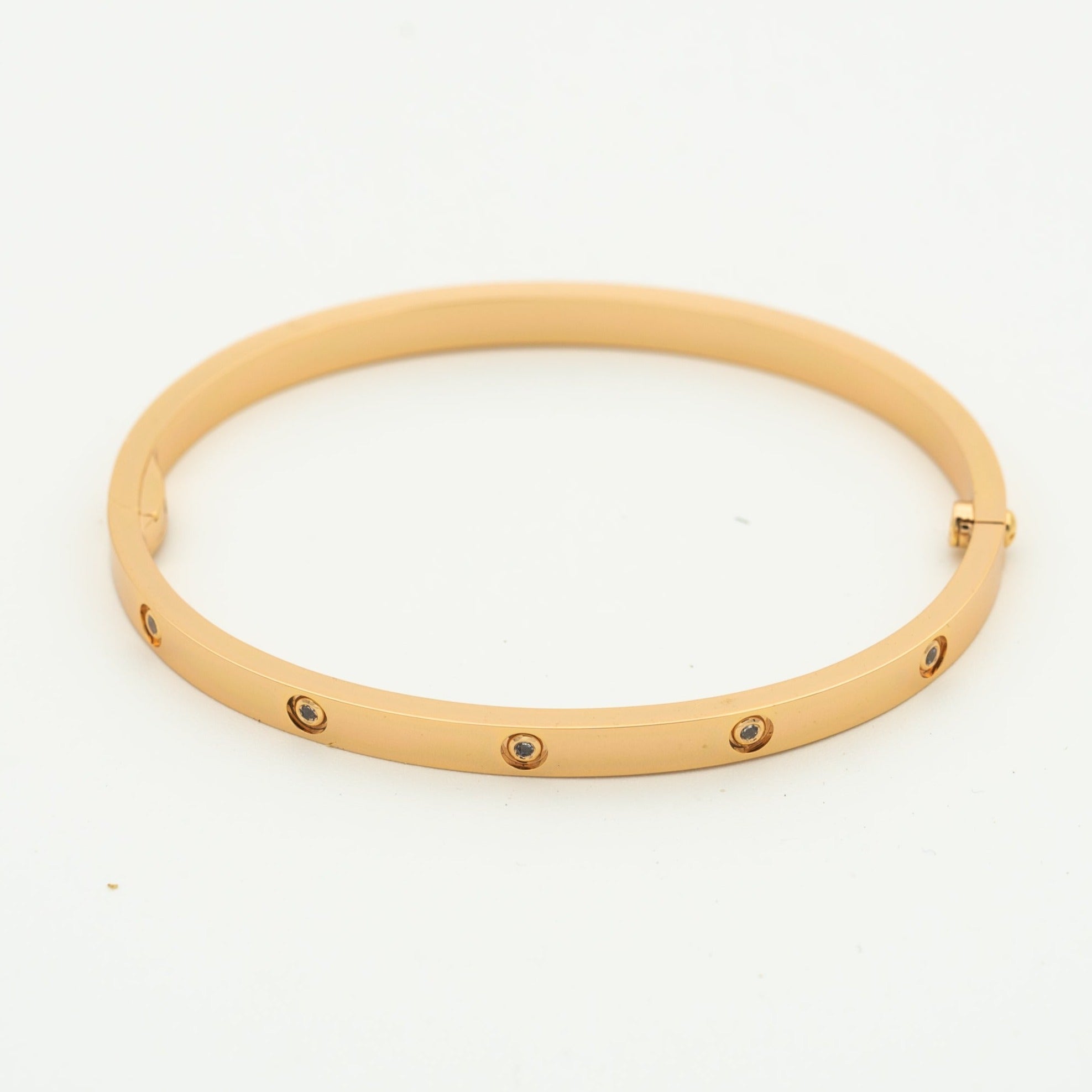 CARTIER LOVE BRACELET 3.65MM 10 DIAMONDS