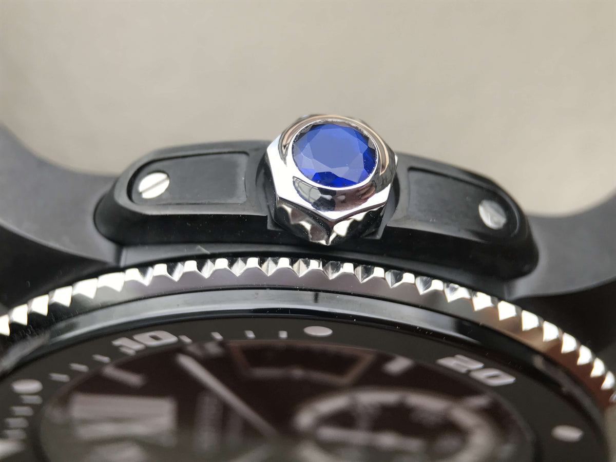CARTIER CALIBRE DIVER 42 AUTOMATIC BLACK CASE STEEL BEZEL