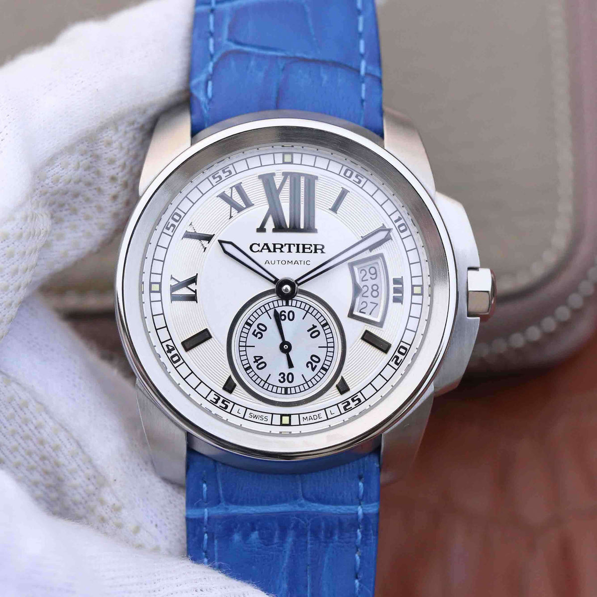 CARTIER CALIBRE DIVER 42 AUTOMATIC STEEL CASE WHITE DIAL