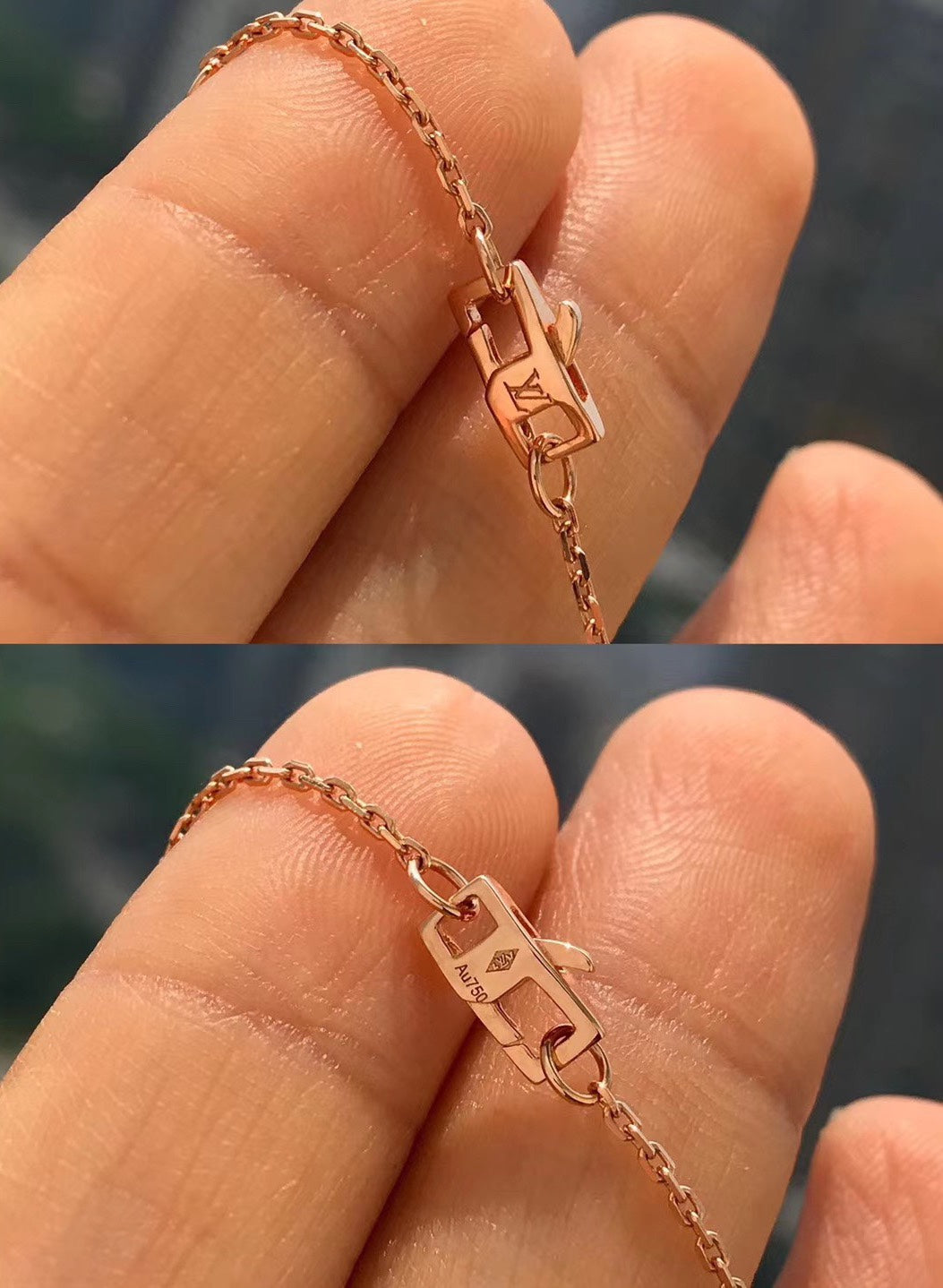 LOUIS VUITTON BLOSSOM PENDANT PINK GOLD AND DIAMOND