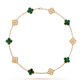VCA CLOVER 10 MOTIFS MALACHITE DIAMOND