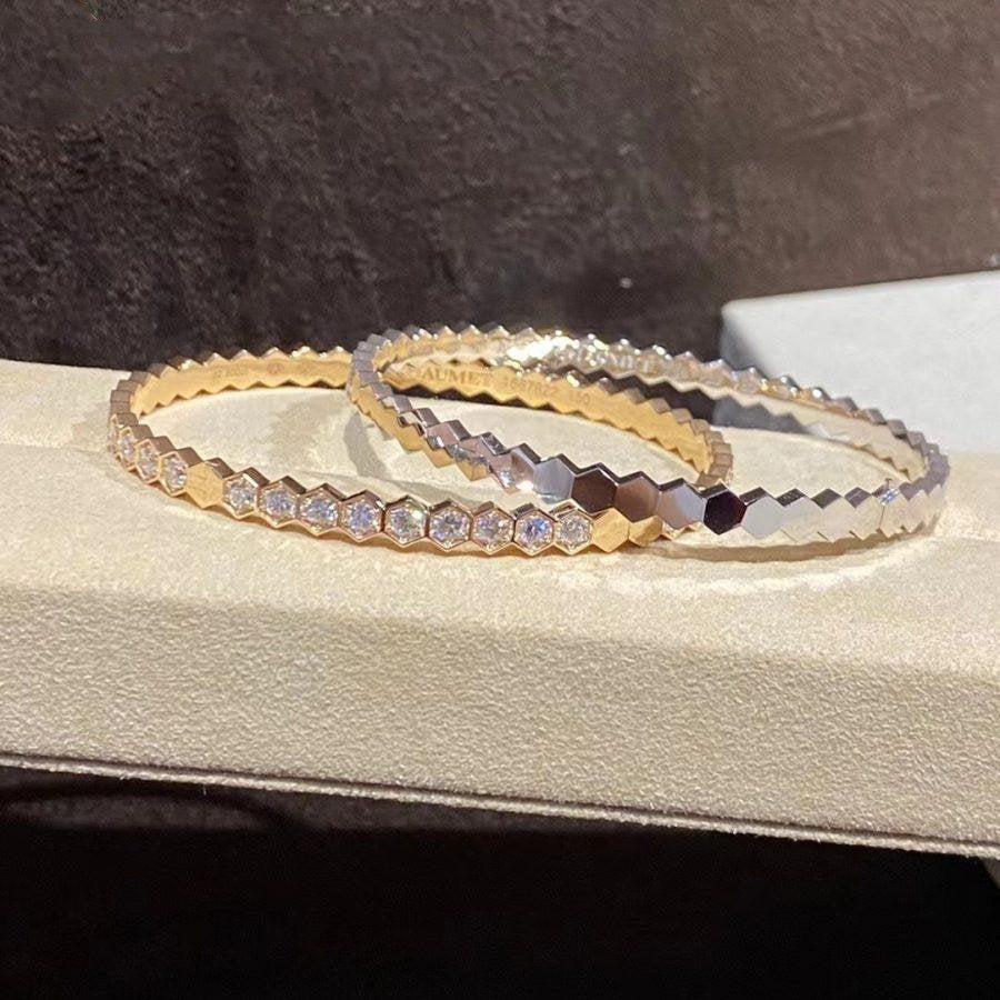 CHAUMET BEE LOVE GOLD BRACELET FULL DIAMOND
