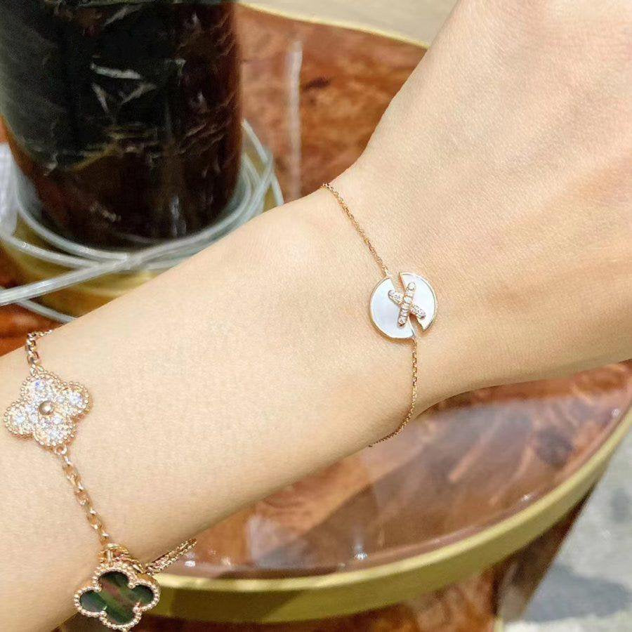 CHAUMET JEUX DE BRACELET MOP PINK GOLD DIAMONDS