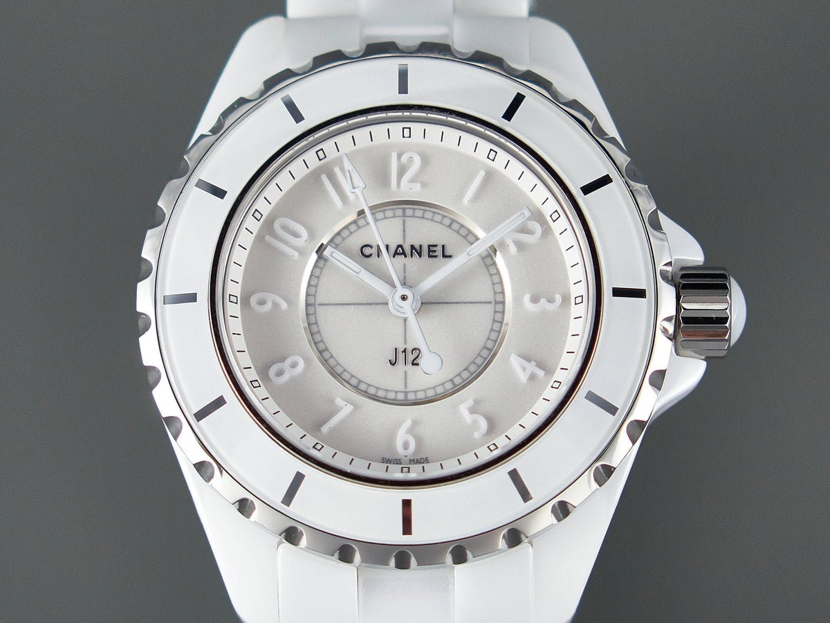 CHANEL J12 Quartz White Ceramic White Numerals White Dial