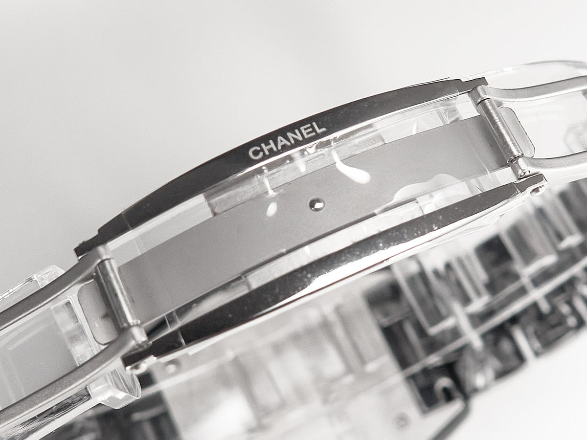CHANEL J12 Date Automatic Black Ceramic White Numerals Black Dial White Steel Hands